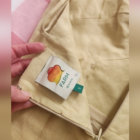 farm rio. sand 3d flower bodice midi dress. size s. NWT - Picture 10 of 15